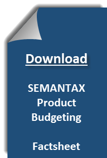 SEMANTAX Product Budgeting Factsheet